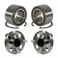 Kugel Front Rear Wheel Bearing And Hub Assembly Kit For 2012-2017 Kia Rio K70-101694